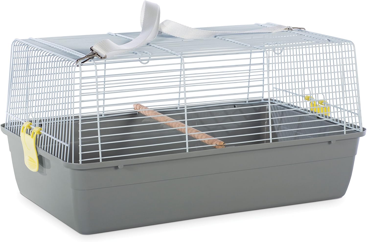 Amazon.com : Prevue Pet Products Small Animal Travel Carrier - Hamster, Bird, Parakeet, Gerbil, Rabbit, Ferret, Guinea Pig, & Rat Carrier, Easy Pet Transportation, Travel Bird Cage, Lightweight & Portable - Gray : Pet Supplies