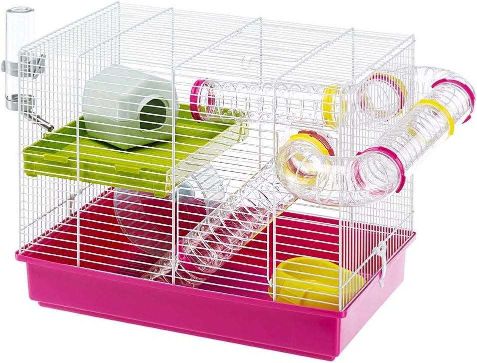 Amazon.com : Ferplast Laura Small Hamster Cage | Fun & Interactive Cage Measures 18.11L x 11.61W x 14.8H & Includes All Accessories : Pet Supplies