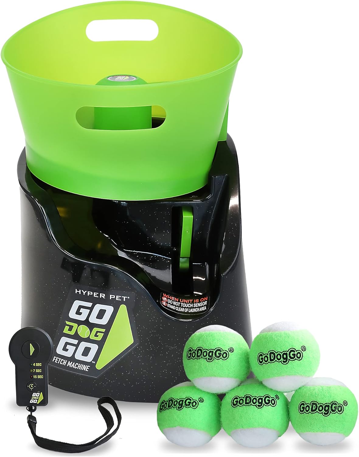 Amazon.com: Hyper Pet GoDogGo Fetch Machine Dog Ball Launcher & Automatic Ball Launcher for Dogs With Five 2.5" Balls for Dogs 20-60 Pounds : Everything Else