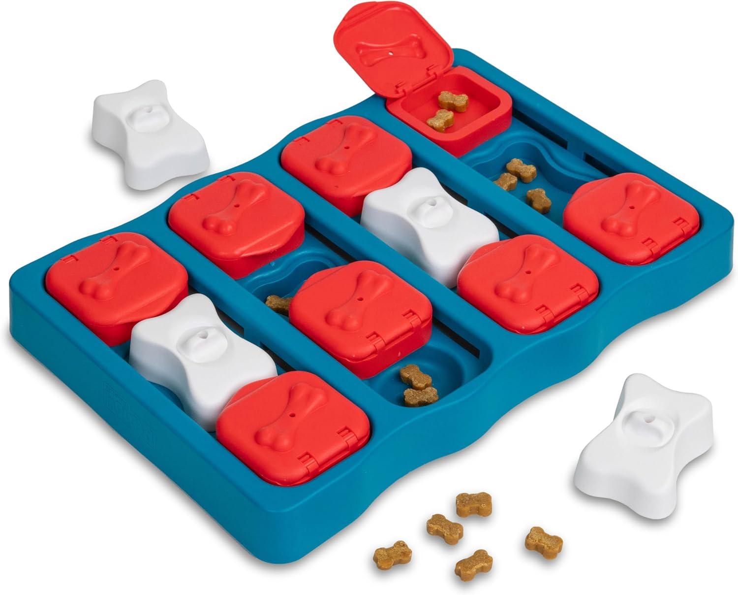 Amazon.com: Outward Hound by Nina Ottosson Dog Brick – Interactive Treat Puzzle Enrichment Toy, Level 2 Intermediate : Pet Supplies