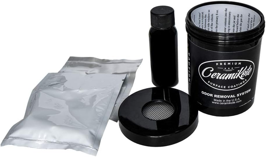 Amazon.com: Ceramikote New Odor Eliminator- Smoke, pet, Skunk, Food, H2S(Rotten Egg) Odors are deodorized : Pet Supplies