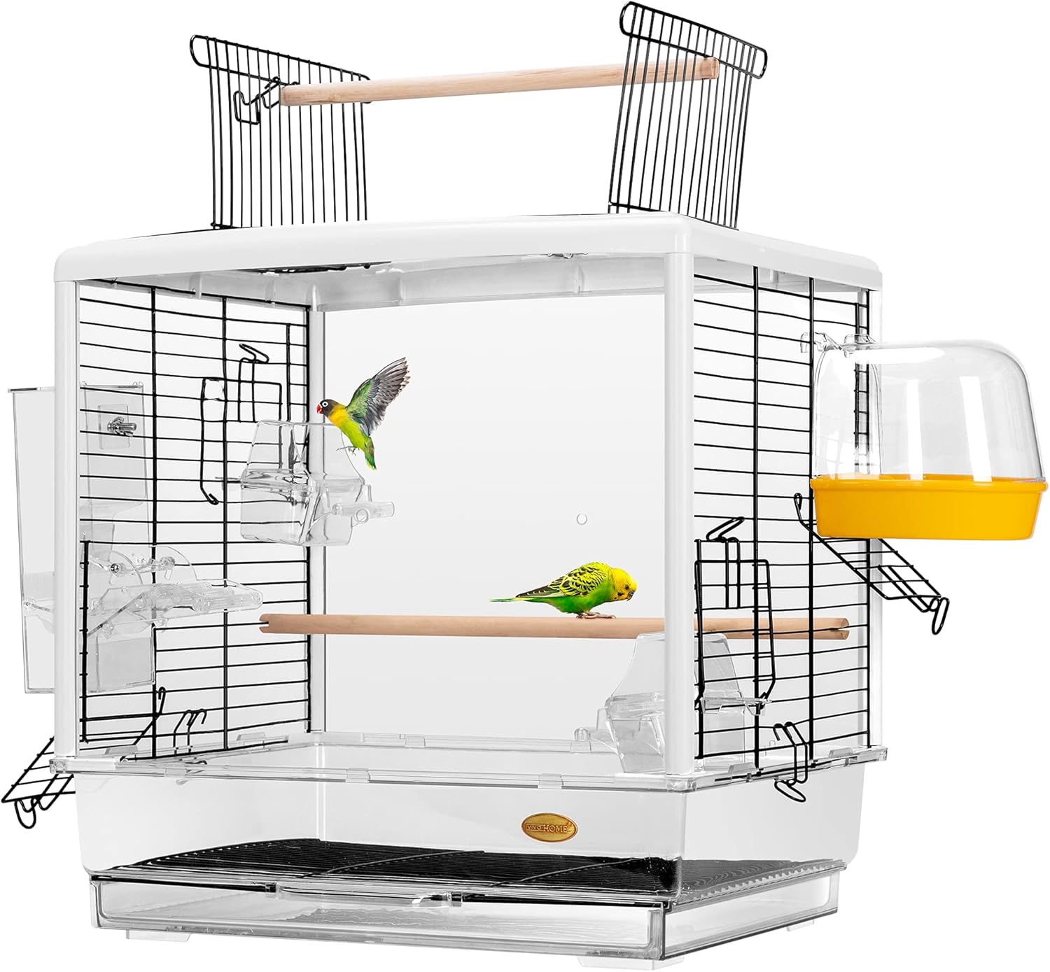 Amazon.com : VIVOHOME 19 Inch Acrylic Bird Travel Carrier Cage for Parrots Conures Lovebird Cockatiel Parakeets : Pet Supplies