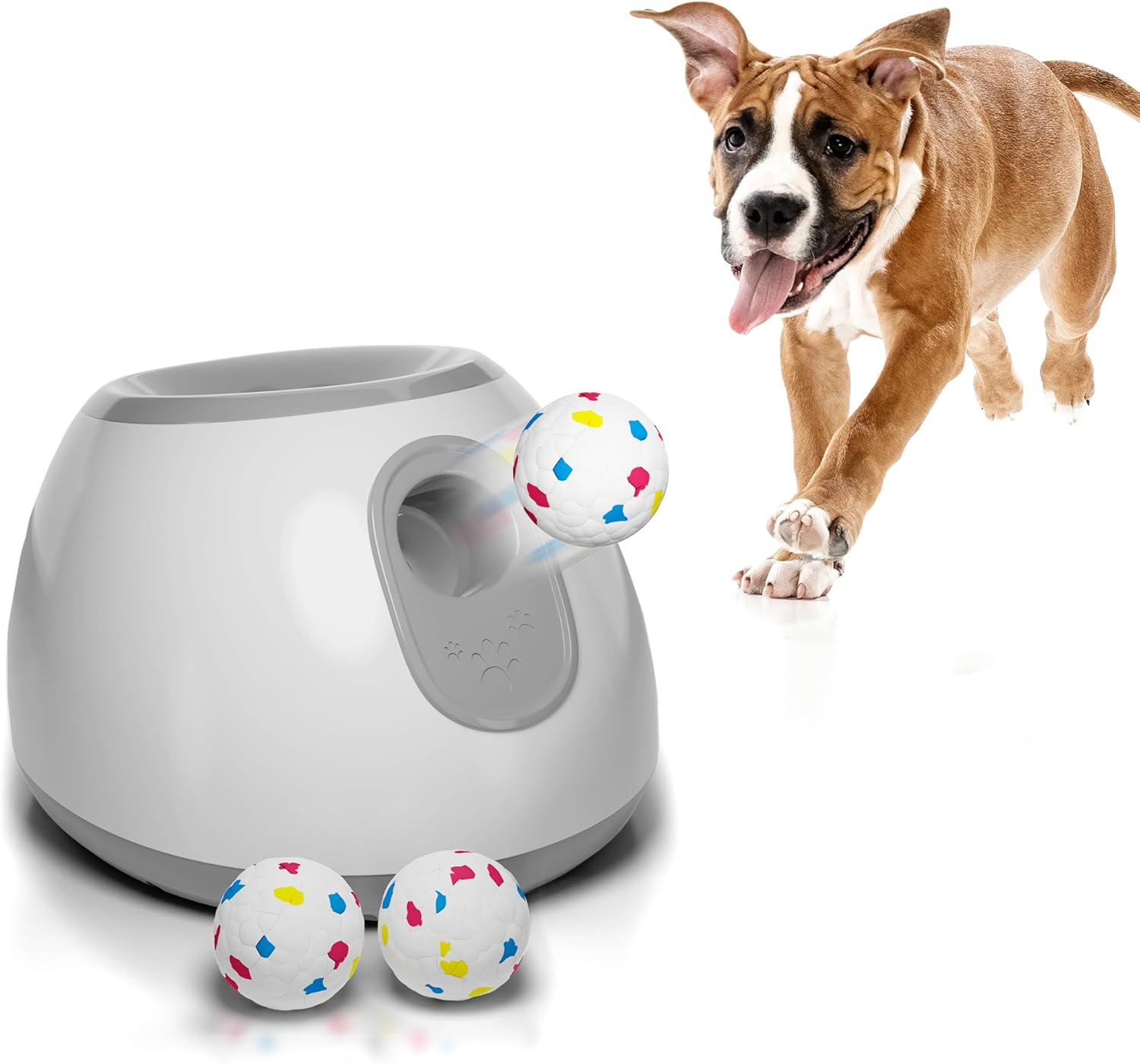 Amazon.com : ABC PACK & SUPPLY Automatic Dog Ball Launcher. Auto Ball Thrower for Dogs & Puppies. Automatic Fetch Machine for Dogs. Indoor/Outdoor Dog Fetch Machine with 3 2-Inch Balls, Distance 10ft, 20ft, 30ft : Pet Supplies
