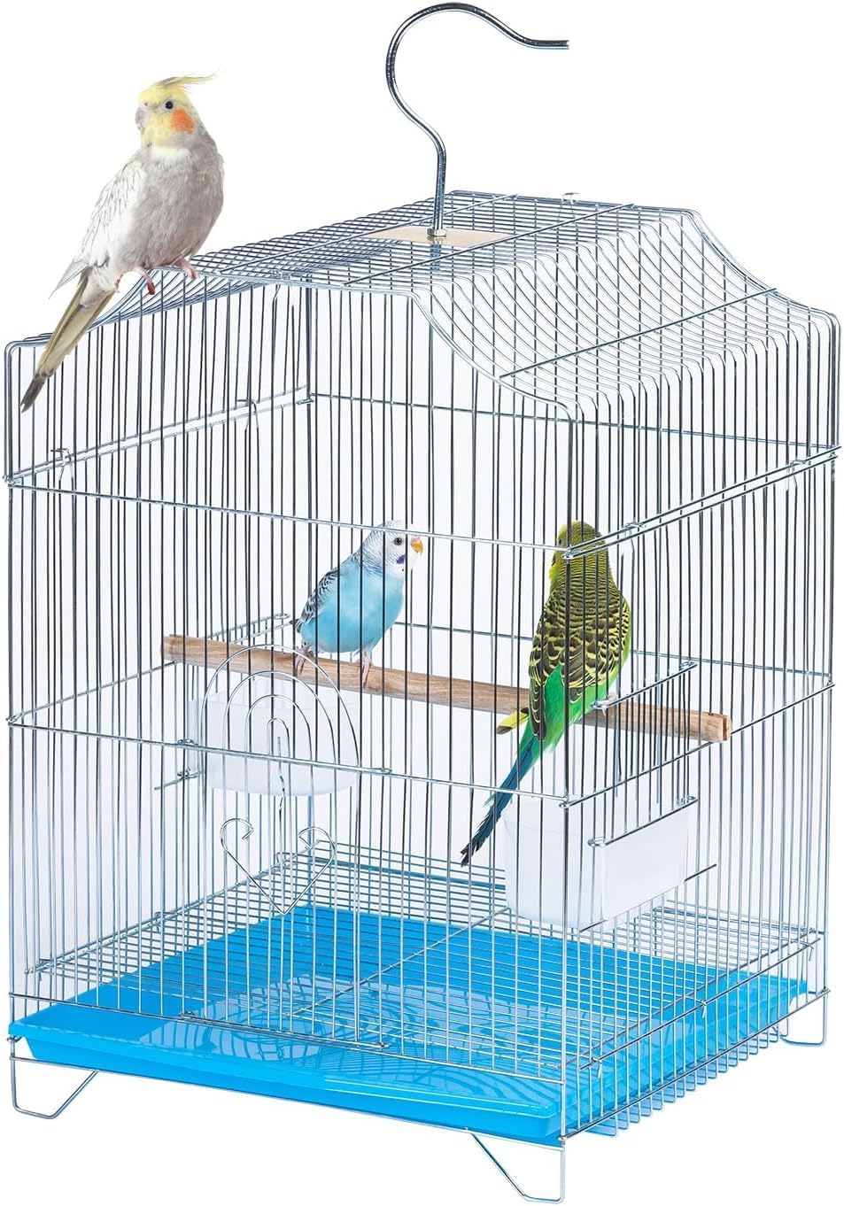 Amazon.com : Small Bird Travel Cage-Lightweight Small Birds Starter Kit with Birdcages and Accessories Great for Parakeets Lovebirds Parrotlets Finches Canaries Removable Plastic Tray Include : Pet Supplies