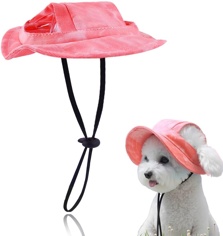 Amazon.com: پالتو جانوروں کے لیے دھوپ سے بچاؤ والی ٹوپی، کتے، بلی، کٹّن، پپی کے لیے گرمیوں کی ساحلی ٹوپی، کٹّن کے لیے ایڈجسٹ ایبل کیپ، پیاری پالتو جانوروں کے لوازمات، کتوں اور بلیوں کے لیے گلابی سن ہیٹ: پالتو جانوروں کے سامان