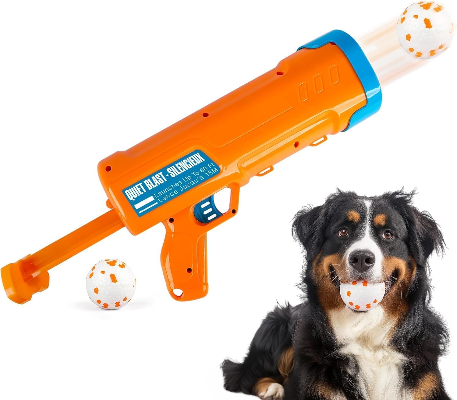 Amazon.com: ECO PET SUPPLY Dog Ball Launcher with 3 ETPU Balls, Interactive Pet Toy Blaster, Ball Thrower for Dogs : Pet Supplies