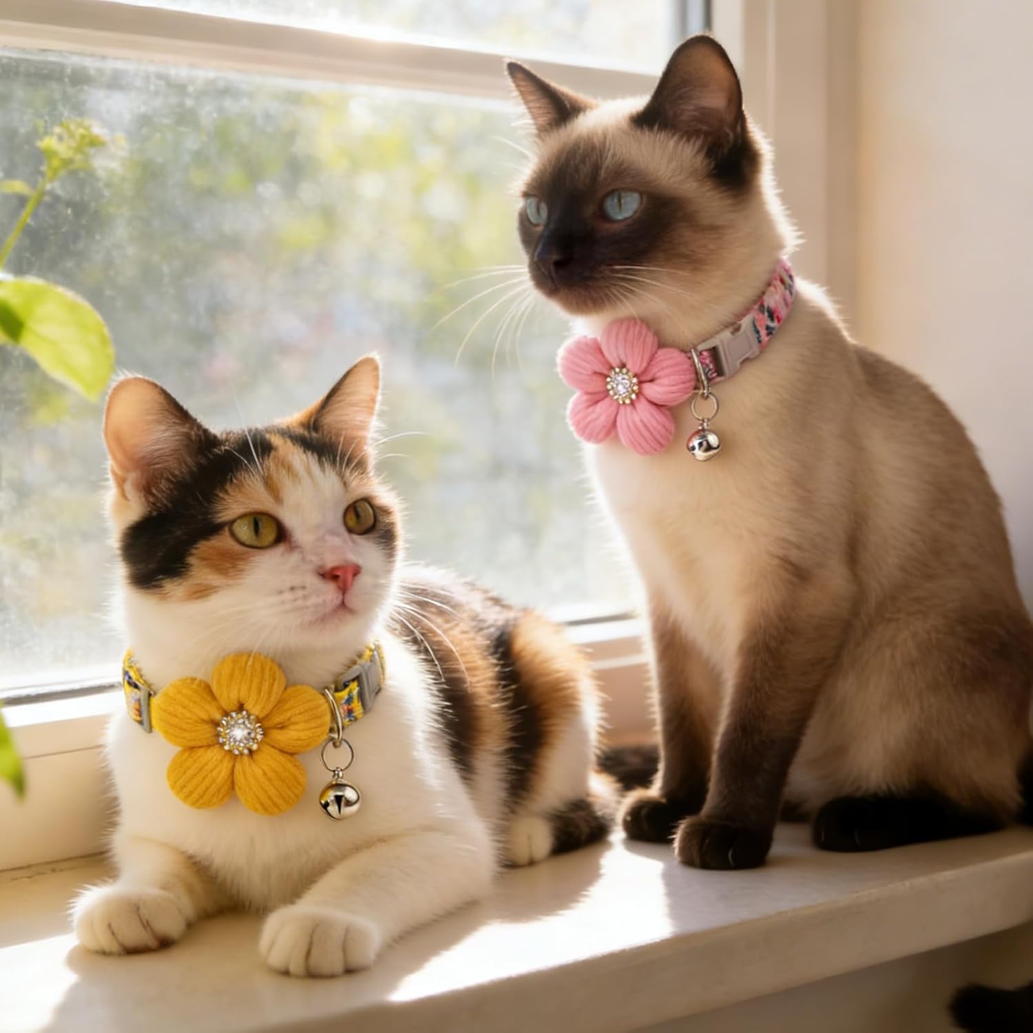 پالتو جانوروں کے سامان: 2 پی سیبلیز کے ساتھ بلی کا کالر، علیحدہ کرنے کے قابل بلز کالر، چھوٹے پالتو جانور کے لئے بیل والا کالر، محفوظ پالتو جانوروں کے لوازمات، ایڈجسٹ ایبل لمبائی: Amazon.com