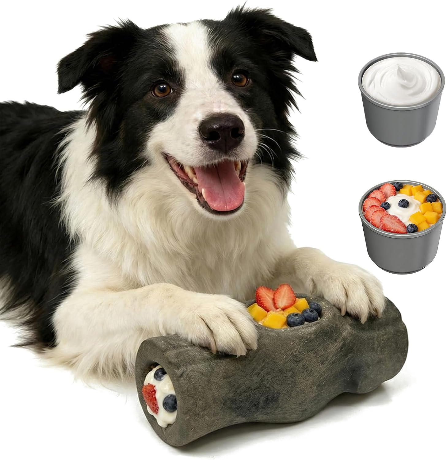 Amazon.com : SOVELIVEE XXL Durable Dog Enrichment Toy, Frozen Dog Toy with Removable Treat Mold, Interactive Chew & Lick Toy for Puppy Large Medium Dogs, Coffee Wood Fiber, Indestructible for Aggressive Chewers : Pet Supplies
