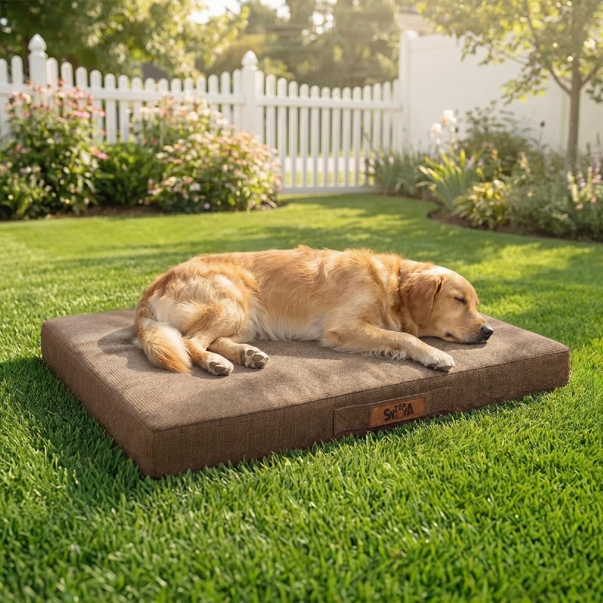 Amazon.com : Sytopia Indestructible Dog Bed, 42" XL Chew Proof Dog Bed for Extra Large Dogs (90 lbs), Durable Waterproof Pet Bed, Chew Resistant Dog Crate Pad, Washable Cover, Indoor & Outdoor Use, Brown : Pet Supplies
